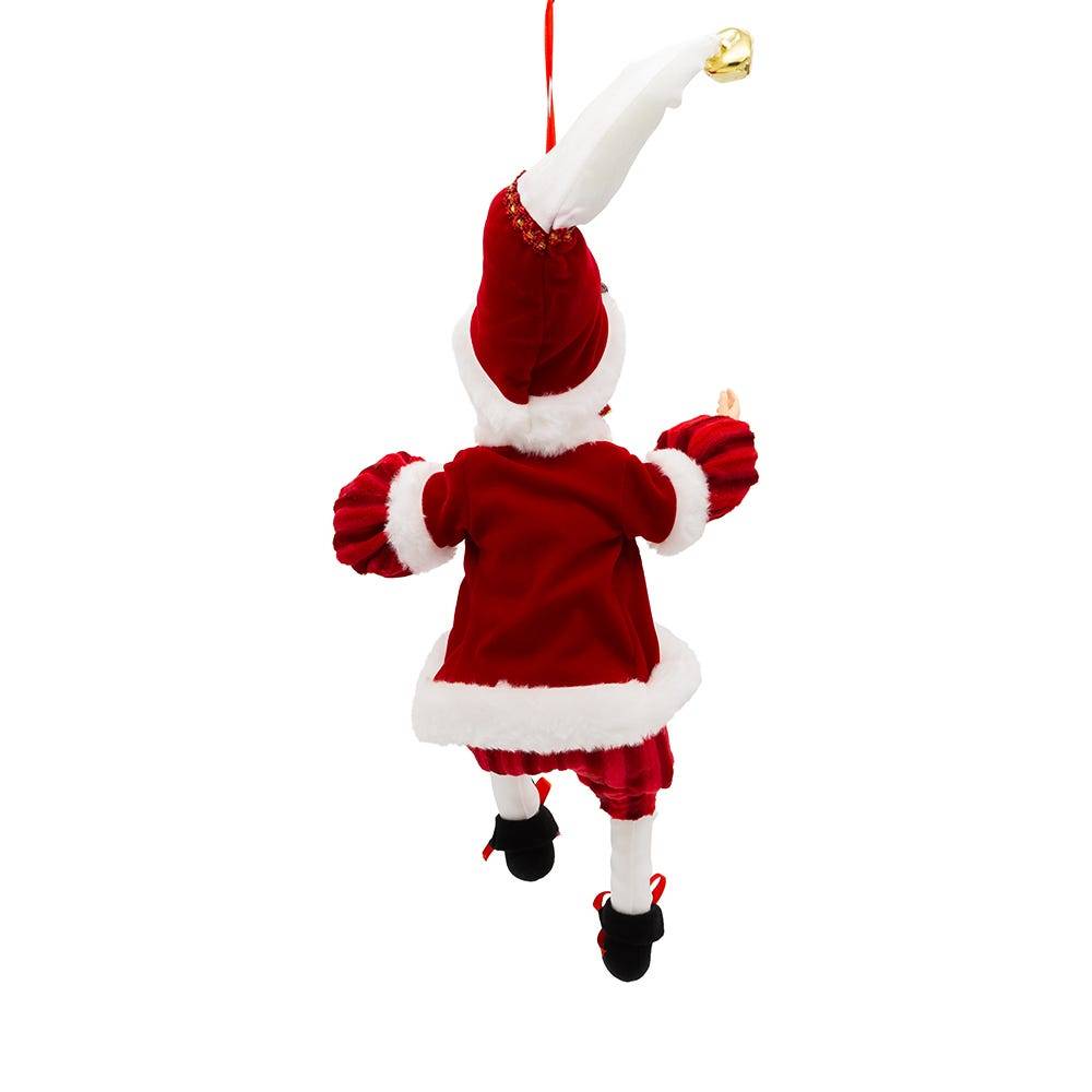 Kurt Adler 15-Inch Red and White Kringle Klaus Elf Ornament