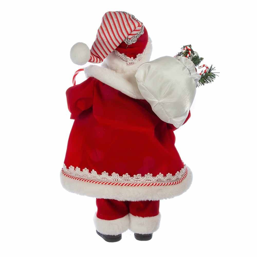 Kurt Adler 17.5-Inch Kringle Klaus Peppermint Santa