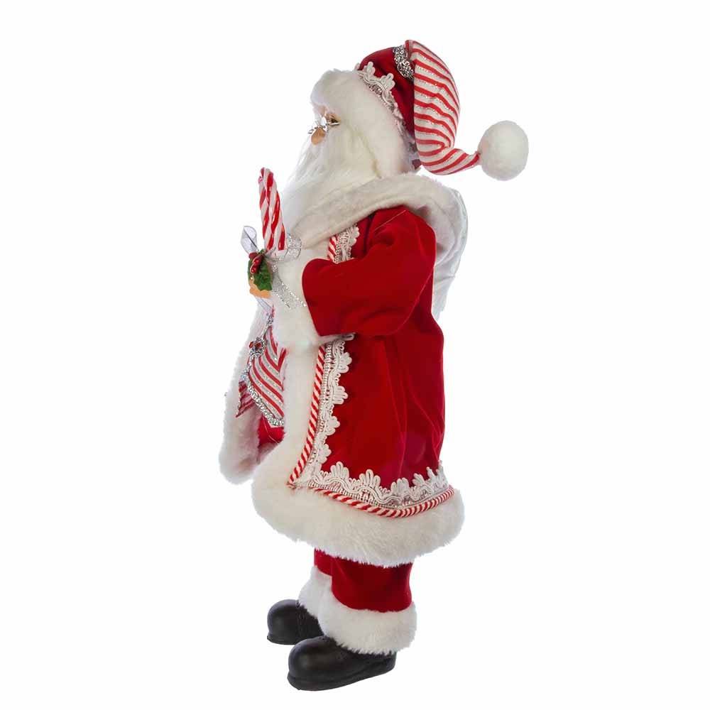 Kurt Adler 17.5-Inch Kringle Klaus Peppermint Santa