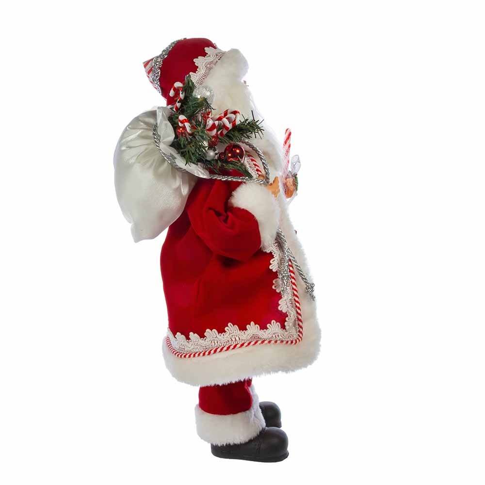 Kurt Adler 17.5-Inch Kringle Klaus Peppermint Santa