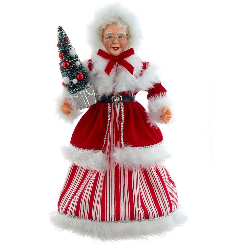 Kurt Adler 17.25-Inch Kringle Klaus Peppermint Mrs. Claus