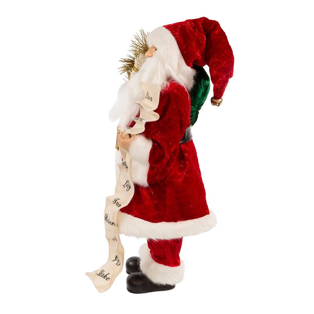 Kurt Adler 17.25-Inch Kringle Klaus Tradition Santa with List