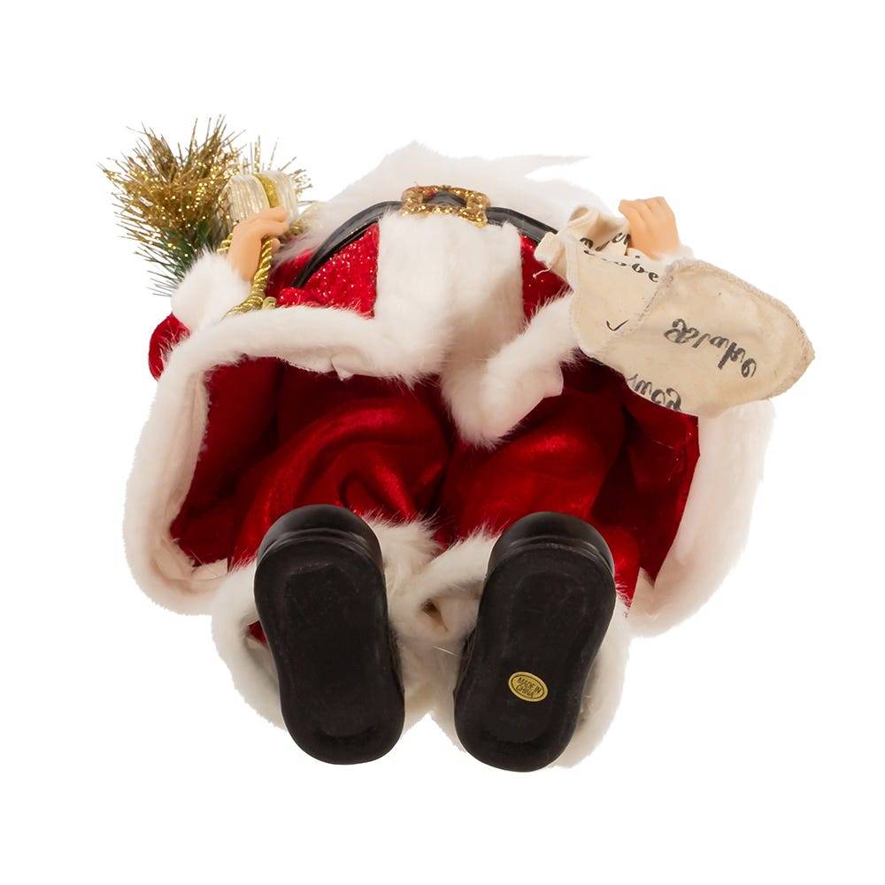 Kurt Adler 17.25-Inch Kringle Klaus Tradition Santa with List