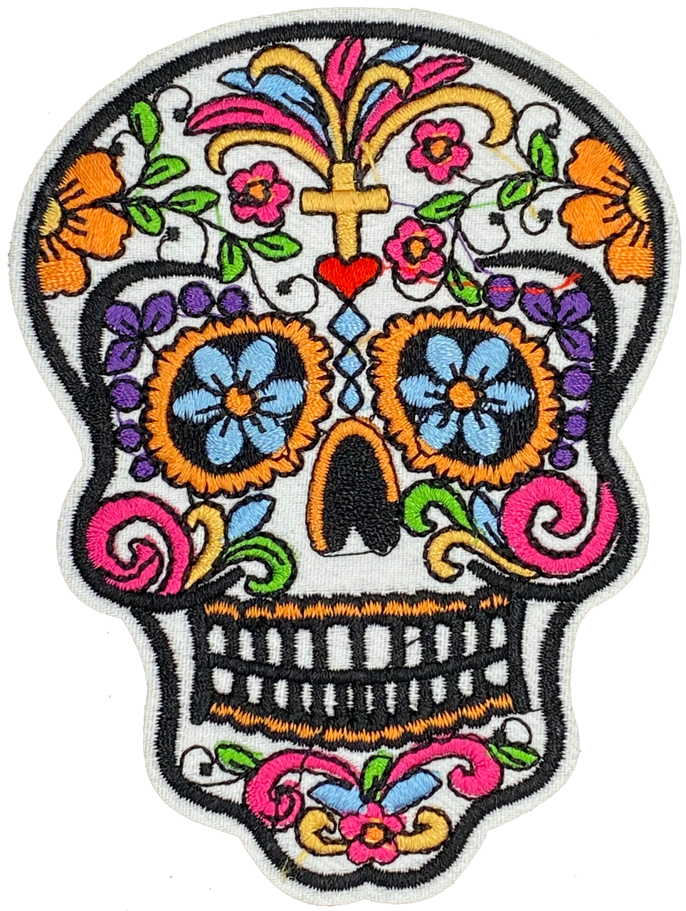 White Sugar Skull (L) - Patch