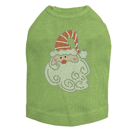 Santa Face with Curly Beard - Dog Tank