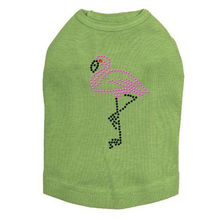 Pink Flamingo with Black Legs (Small) - Dog Tank