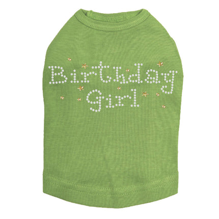 Birthday Girl with Stars - Dog Tank