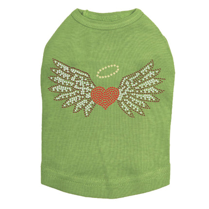 Heart with Wings & Halo - Dog Tank