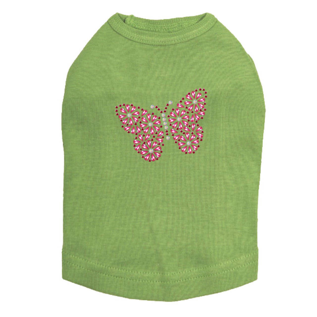 Pink Nailhead Butterfly - Dog Tank