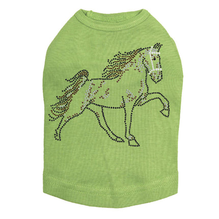 Horse (Brown Rhinestuds) - Dog Tank