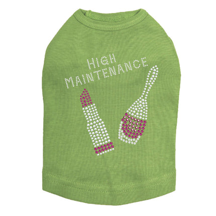 High Maintenance with Nail Polish & Lipstick - Dog Tank