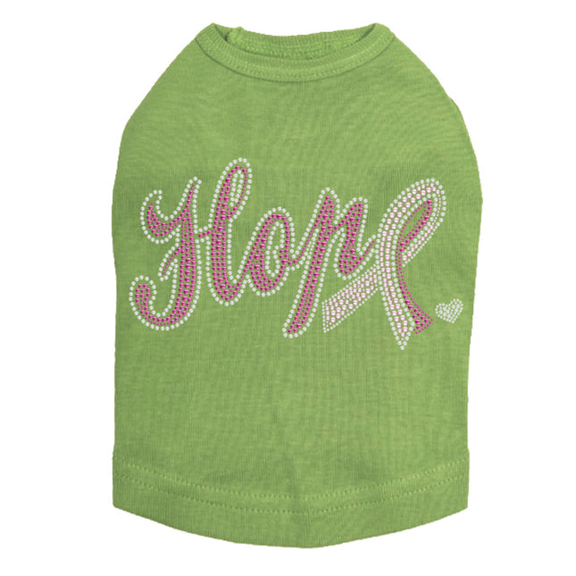 Hope with Cancer Ribbon - Dog Tank