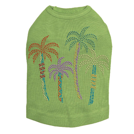 Palm Trees - Multicolor - Dog Tank