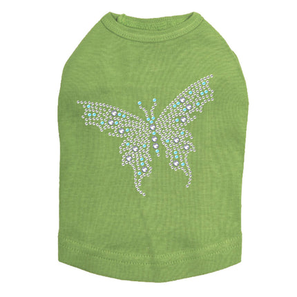 Blue Austrian crystal Butterfly - Dog Tank