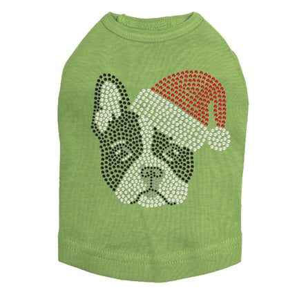 Boston Terrier with Santa Hat - Dog Tank