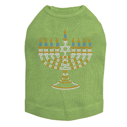 Menorah - Small (Blue, Silver, & Gold) - Dog Tank