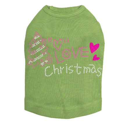 Love Pink Christmas - Dog Tank