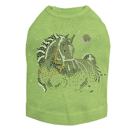 Horse with Stars & Moon - Dog Tank