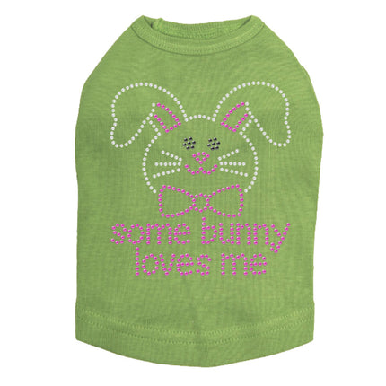 Some Bunny Loves Me (Pink) - Dog Tank