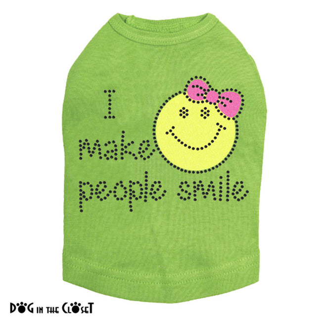 I Make People Smile (Girl) - Dog Tank