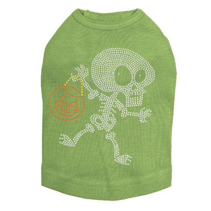 Trick or Treat Skeleton - Dog Tank