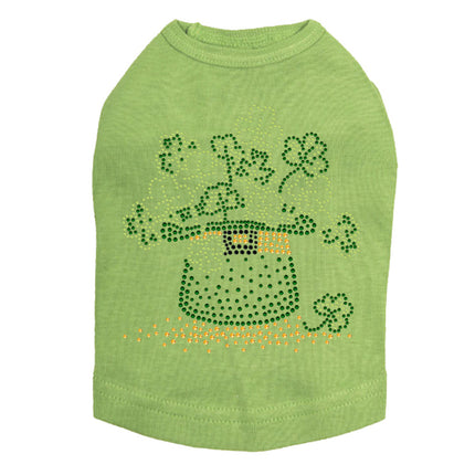 Shamrocks in Hat - Dog Tank