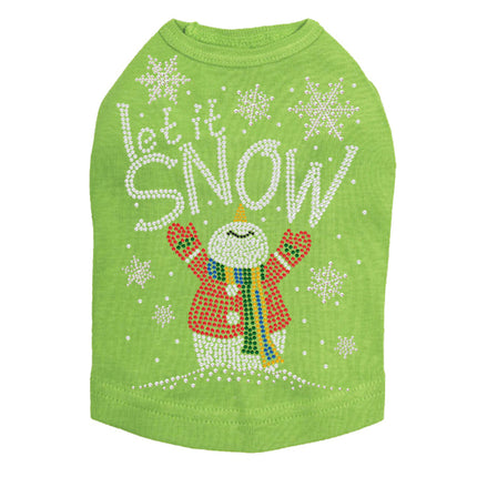 Let it Snow Snowman - Dog Tank