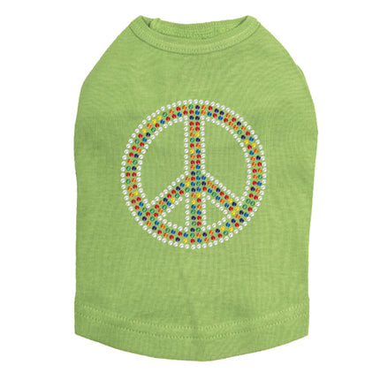 Peace Sign (Multicolor) - Dog Tank