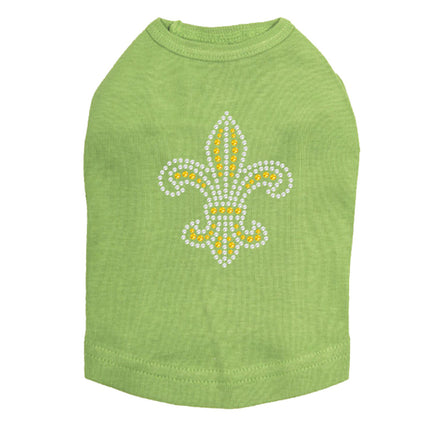 Fleur de Lis (Gold Rhinestones) - Dog Tank