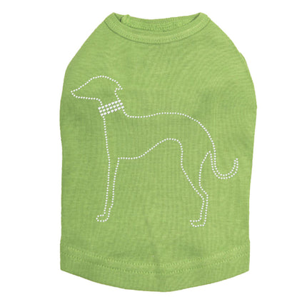 Greyhound Outline - Dog Tank