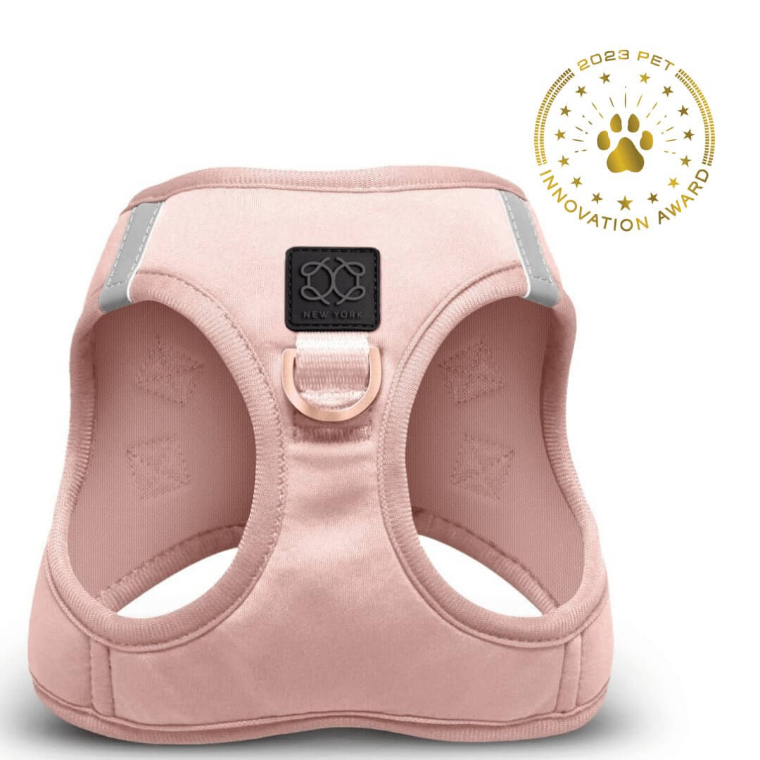 Luxe No-Pull Step-In Dog Harness - Blush