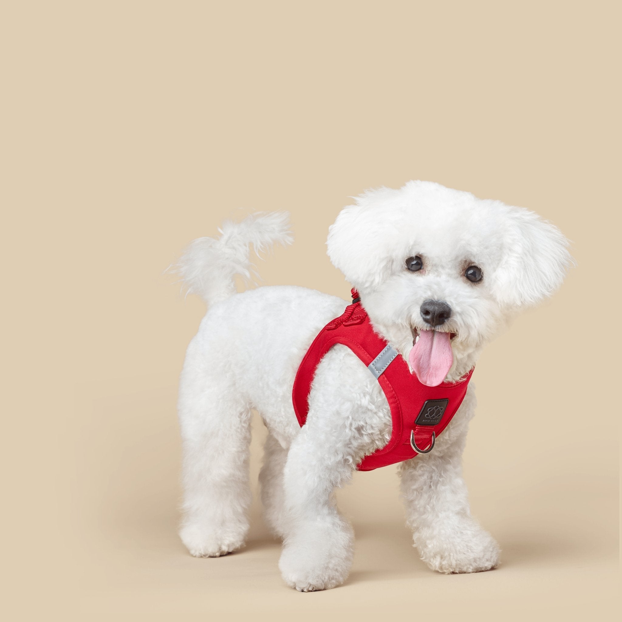 Luxe No-Pull Step-In Dog Harness - Iconic Red