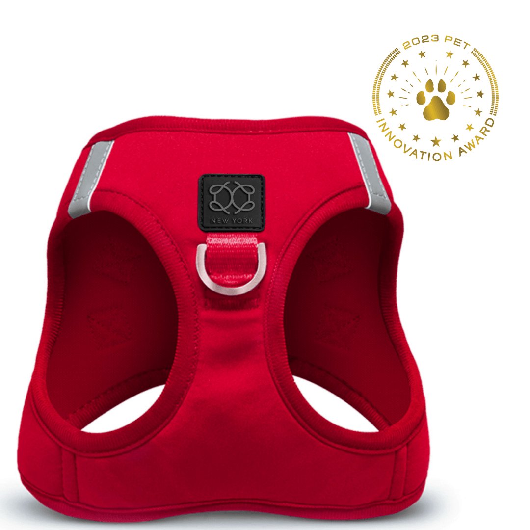 Luxe No-Pull Step-In Dog Harness - Iconic Red