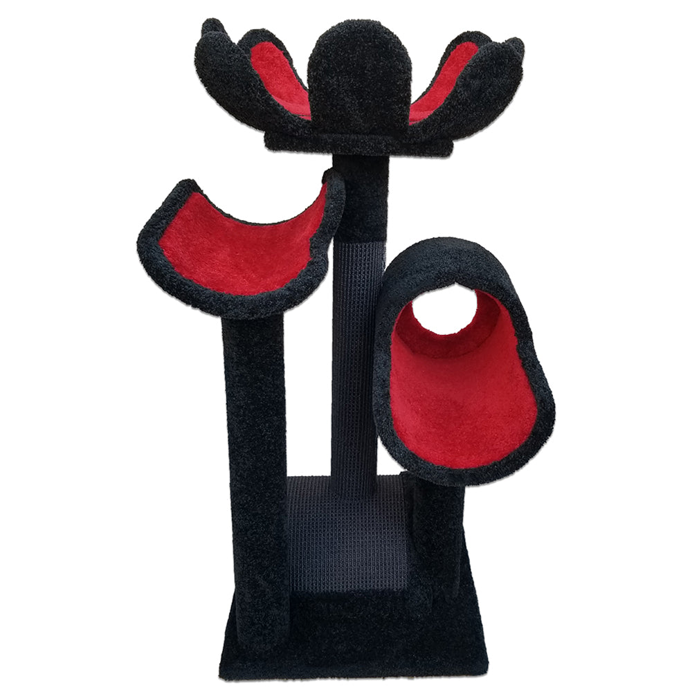 NAI' Flower Cat Tower Magma - Red & Black