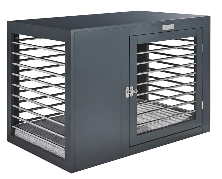 Moderno Dog Crate in Grey