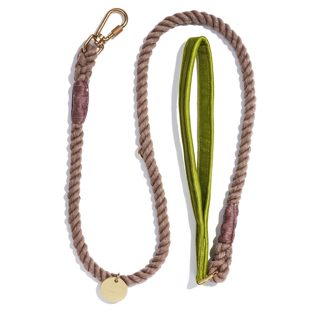 Moss Washable Velvet Animal Leash