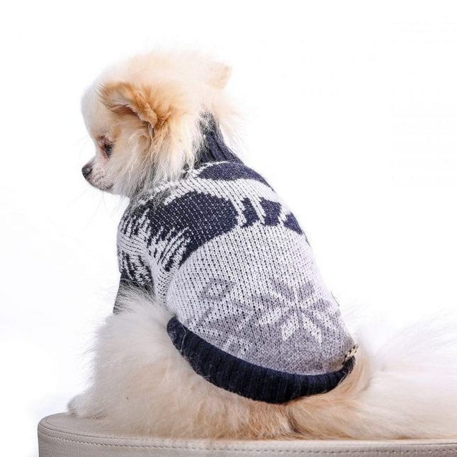 Sweater - Holiday Dark Blue and White