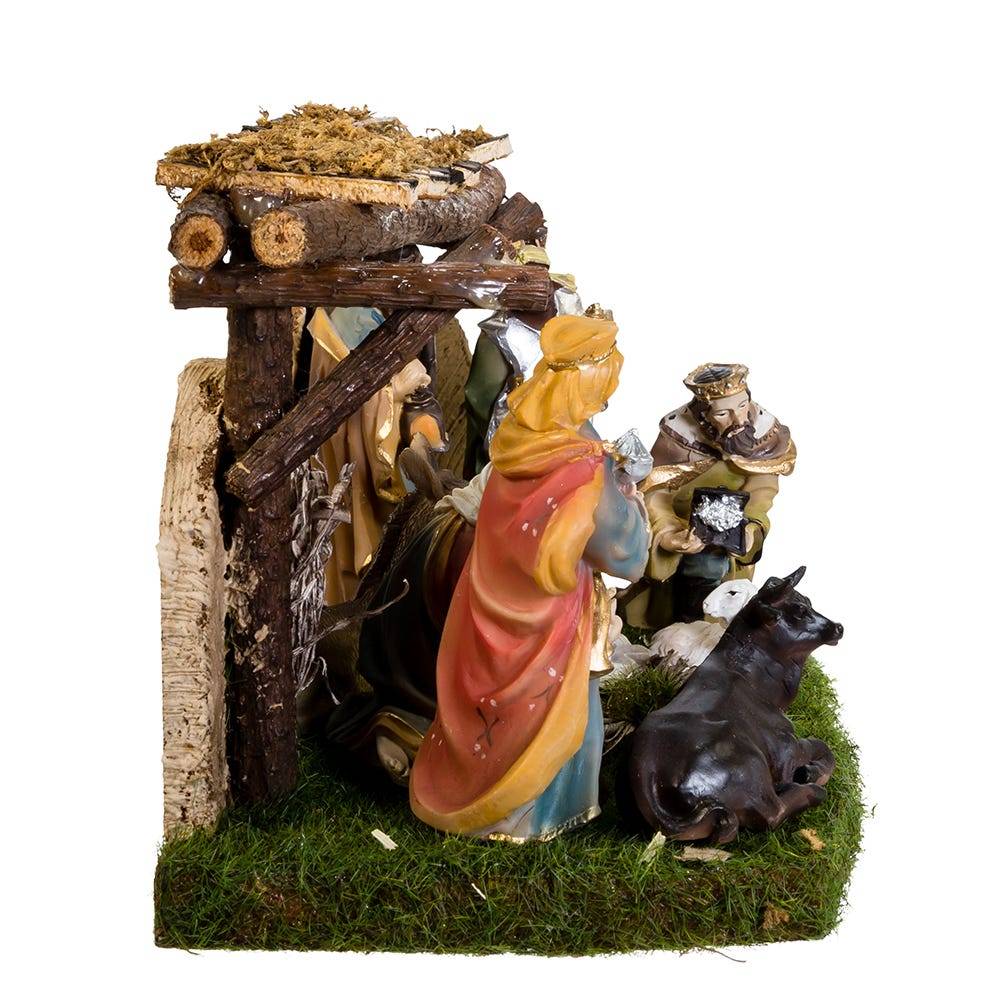 Kurt Adler Nativity Set with 9 Figures and Stable