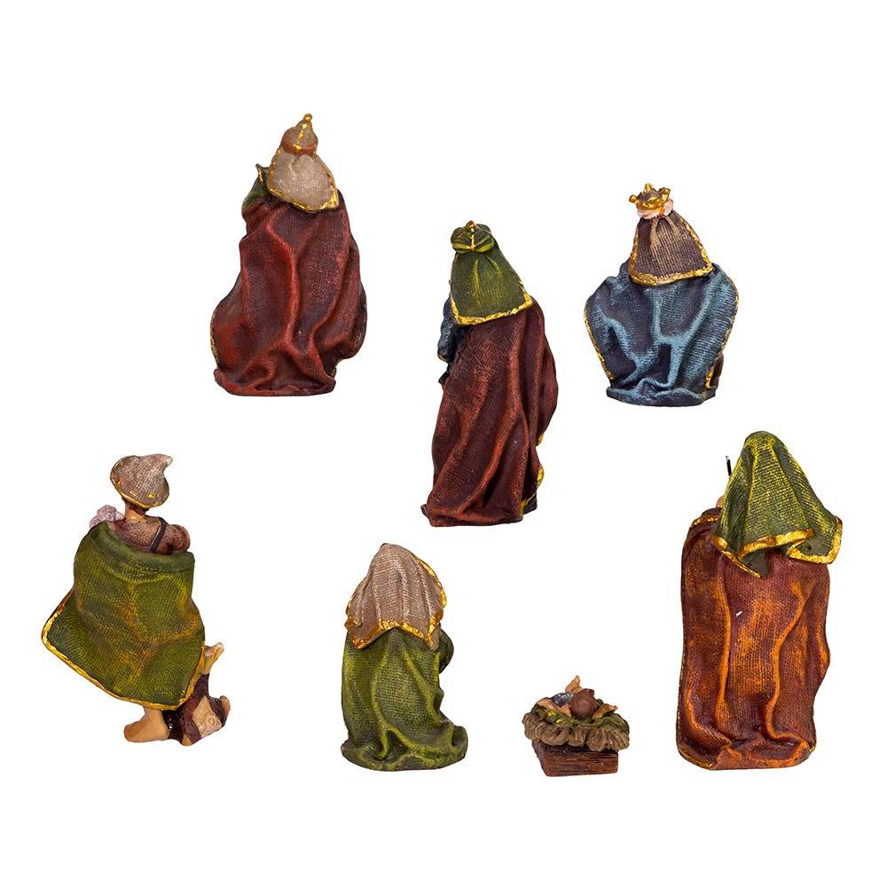 Kurt Adler 3.5-Inch Resin Nativity, 7-Piece Set