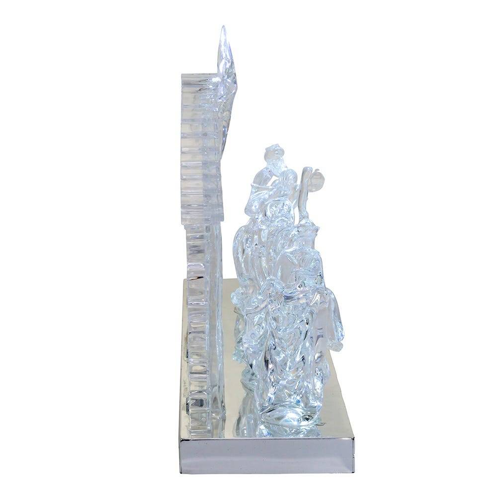 Kurt Adler 8.7-Inch Battery-Operated Light-Up LED Musical Nativity Scene