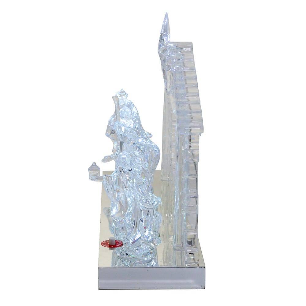 Kurt Adler 8.7-Inch Battery-Operated Light-Up LED Musical Nativity Scene