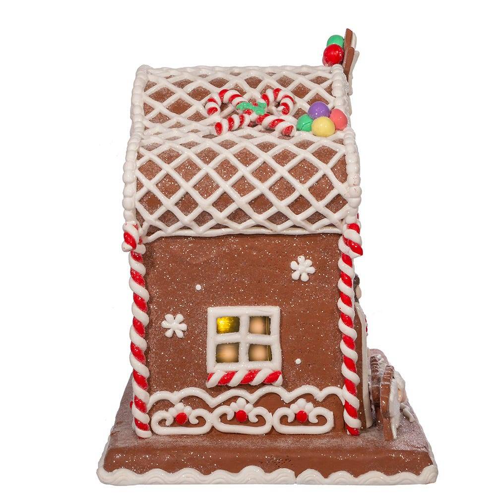 Kurt Adler 12.5-Inch Battery-Operated Light Up Nativity Gingerbread House