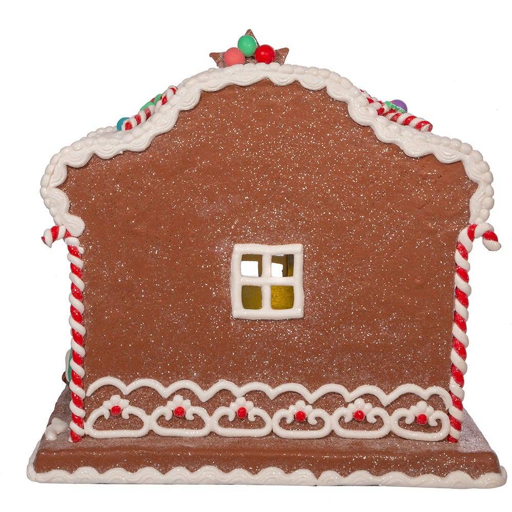 Kurt Adler 12.5-Inch Battery-Operated Light Up Nativity Gingerbread House