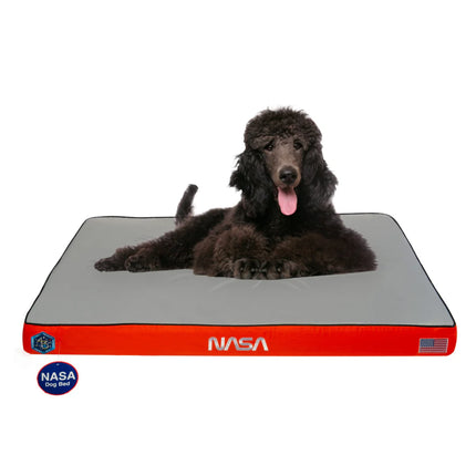 NASA Dog Bed in Astro Orange