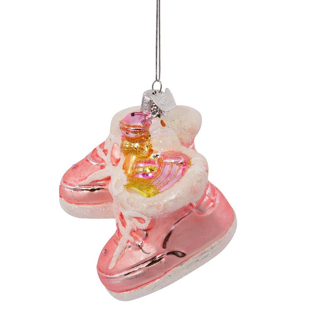 Kurt Adler Noble Gems Glass Baby Girl Ornament Set