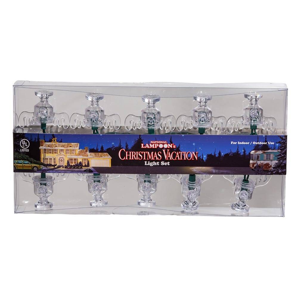 Kurt Adler UL 10-Light National Lampoon Christmas Vacation Wally World Moose Mug Light Set