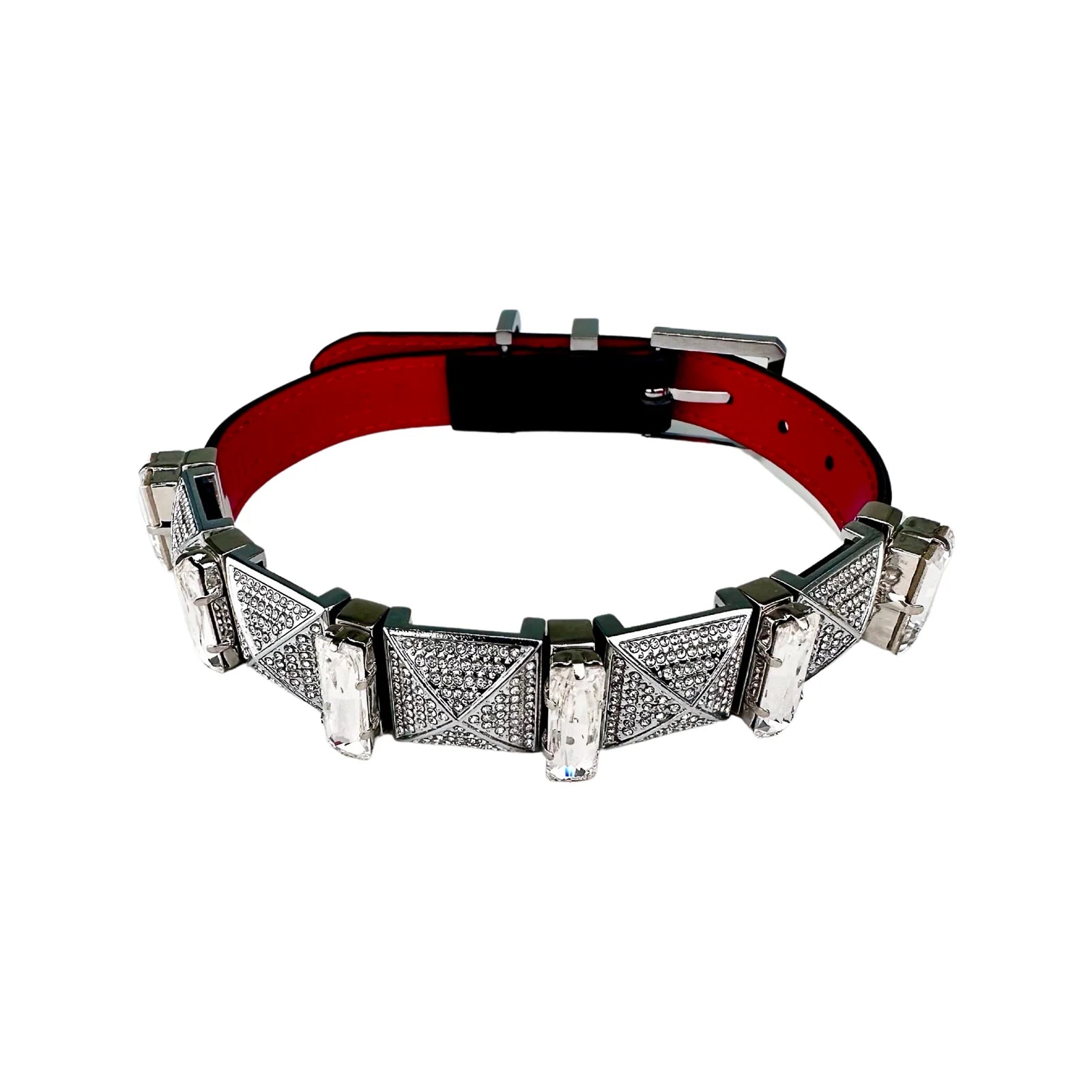 CRYSTALLINE DELUXE COLLAR SILVER