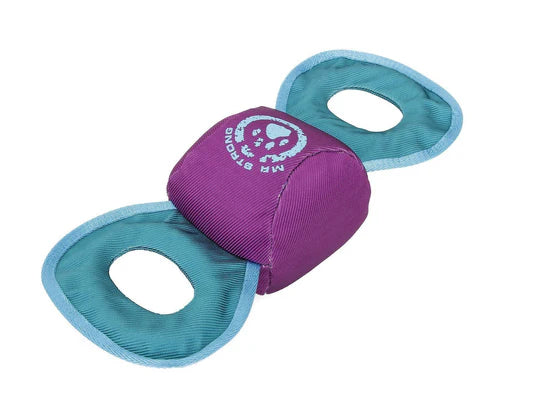 Chompter Dura-Chew Tough Tugging Dog Toy Purple Blue