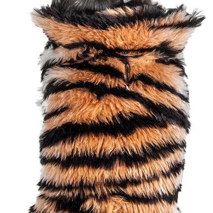 LUXE Tigerbone Glamourous Tiger Patterned Mink Fur Dog Coat