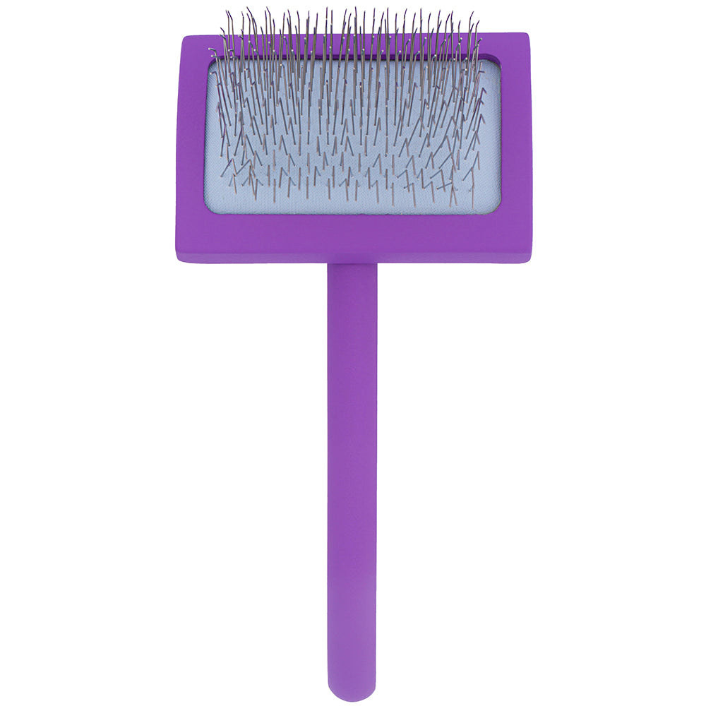 Medium Curved Purple Dematting Brush by PetStore.Direct